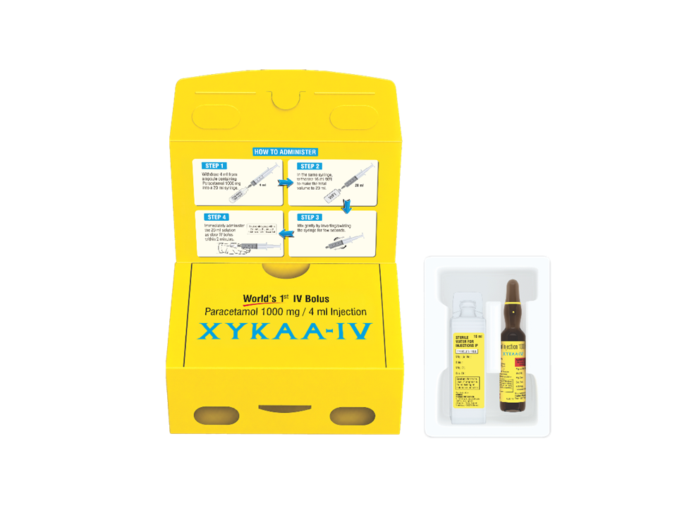 IV Bolus Paracetamol 1000mg/4ml Injection