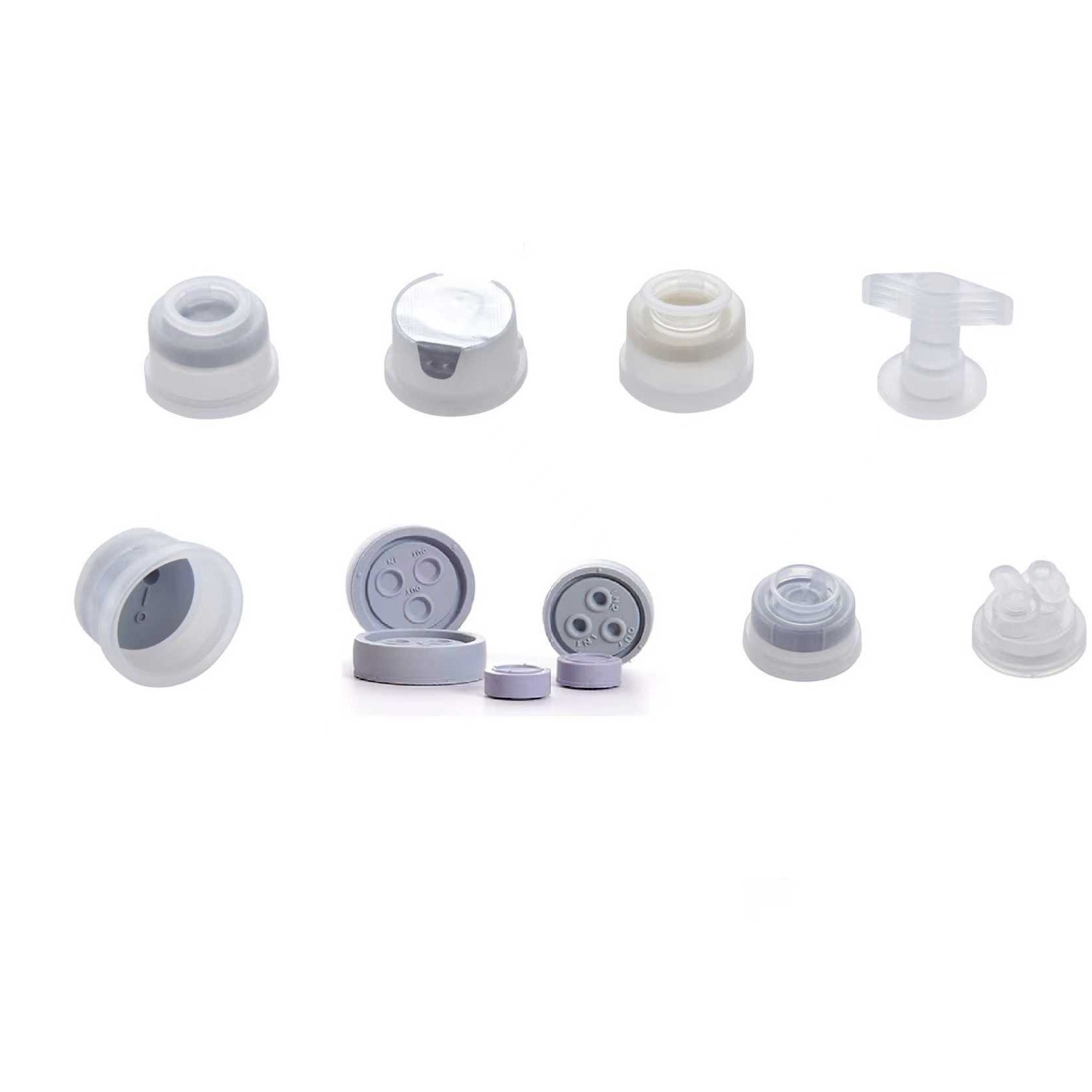 IV Infusion Use Rubber Discs and Euro caps( Pull Ring cap, Double port ...