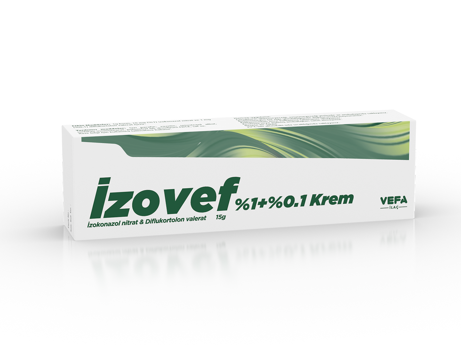 Izovef %1 + % 0.1 Cream 15g tube