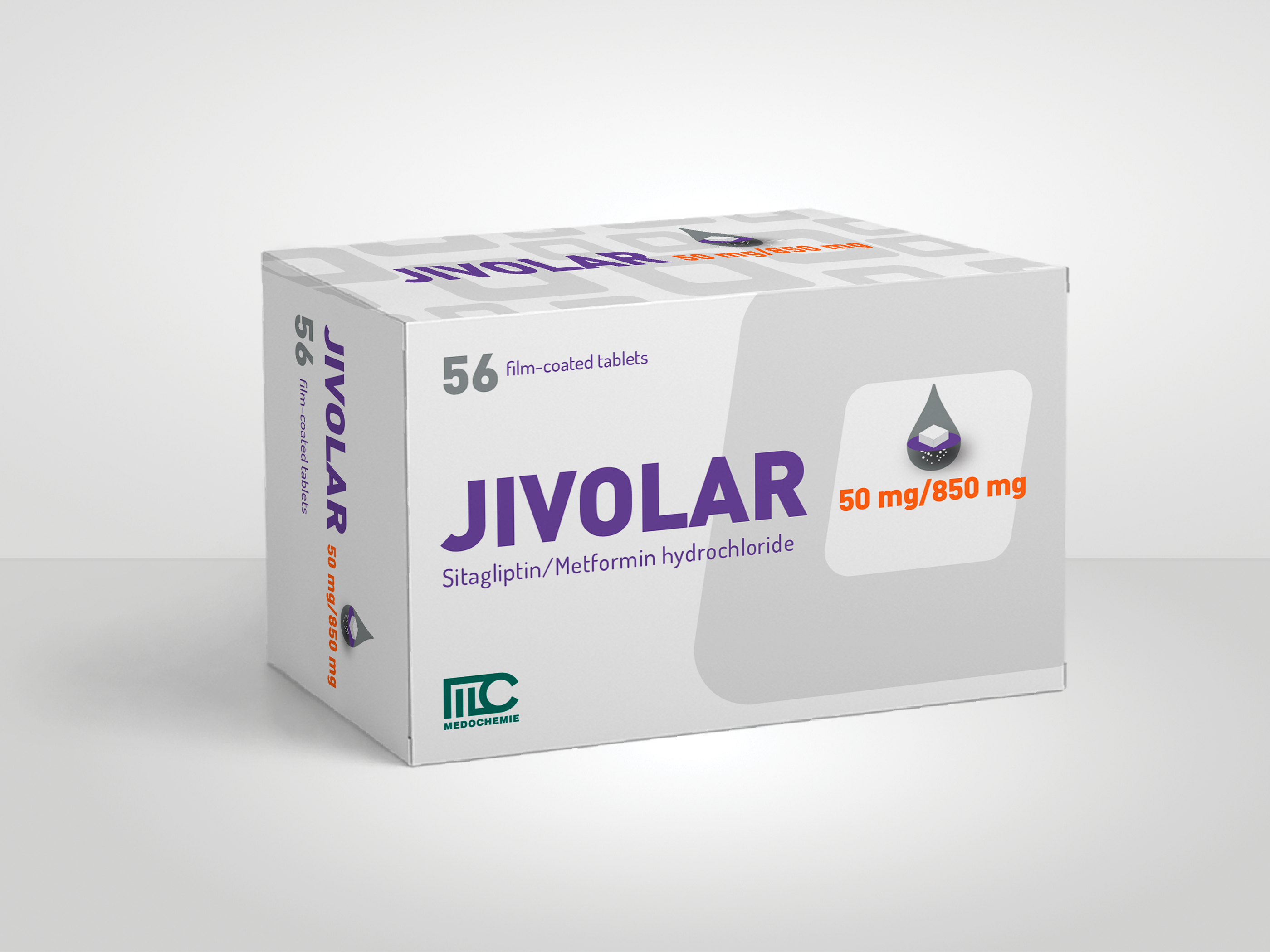 JIMANDIN Sitagliptin FCT (25mg, 50mg, 100mg) - JIVOLAR Sitagliptin/Metformin FCT (50mg/850mg, 50mg/1000mg) 3