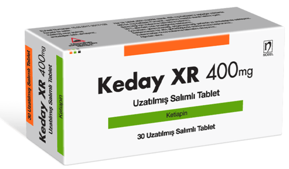 Keday (Quetiapine) 50 mg, 150 mg, 200 mg, 300 mg, 400 mg XR Tablet