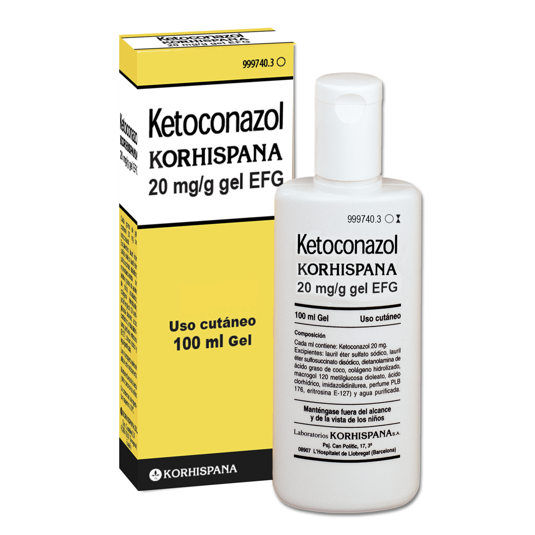 KETOCONAZOL KORHISPANA 20MG/G GEL