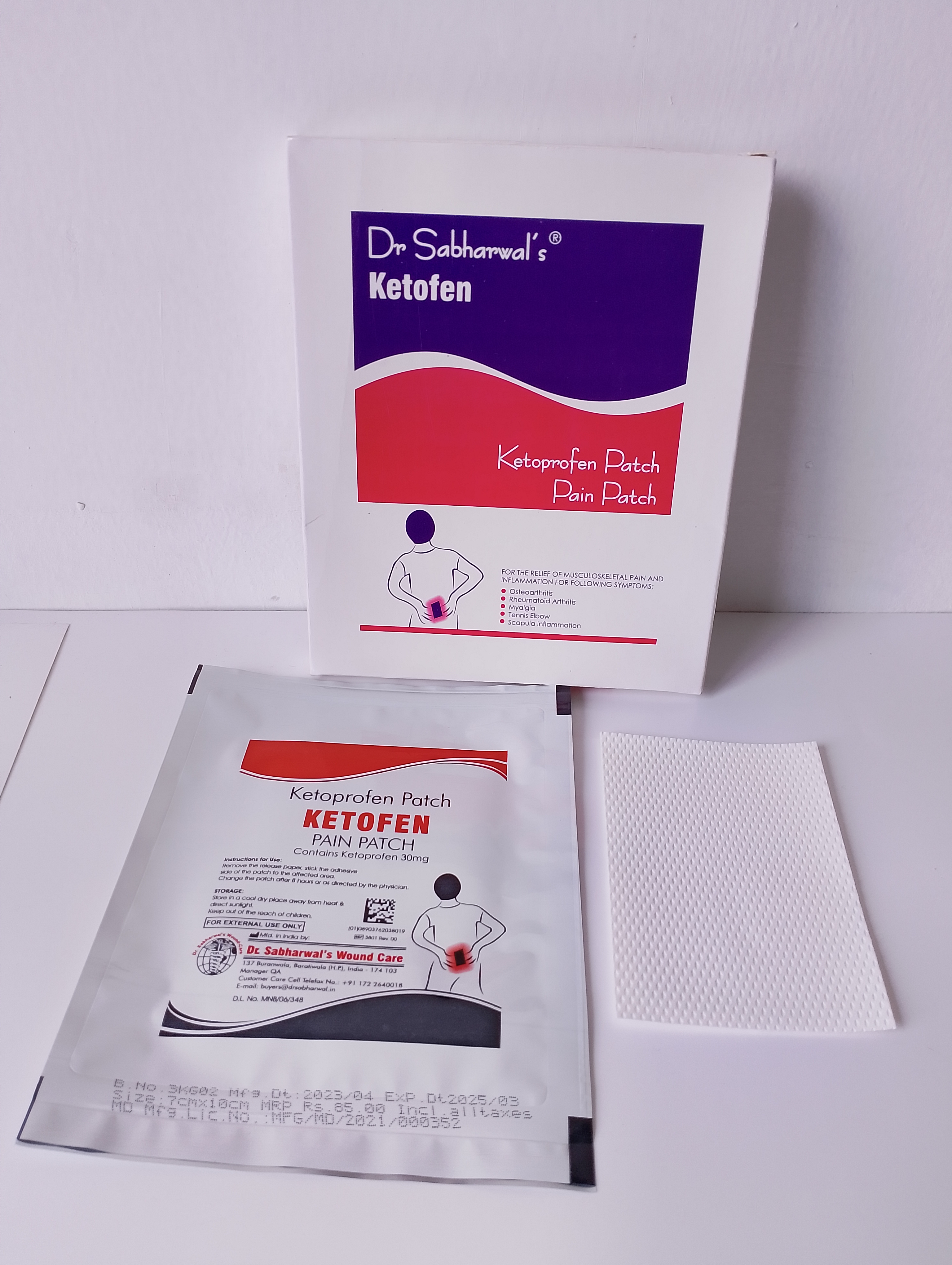 Ketoprofen 30mg Patch 1