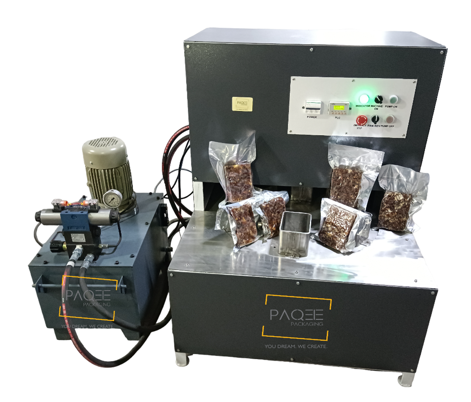 Khajoor Imli Lata Hydraulic Machine with 6 Dies For Dates & Tamarind - Paqee Packaging