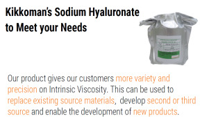 Kikkoman Sodium Hyaluronate meets your needs