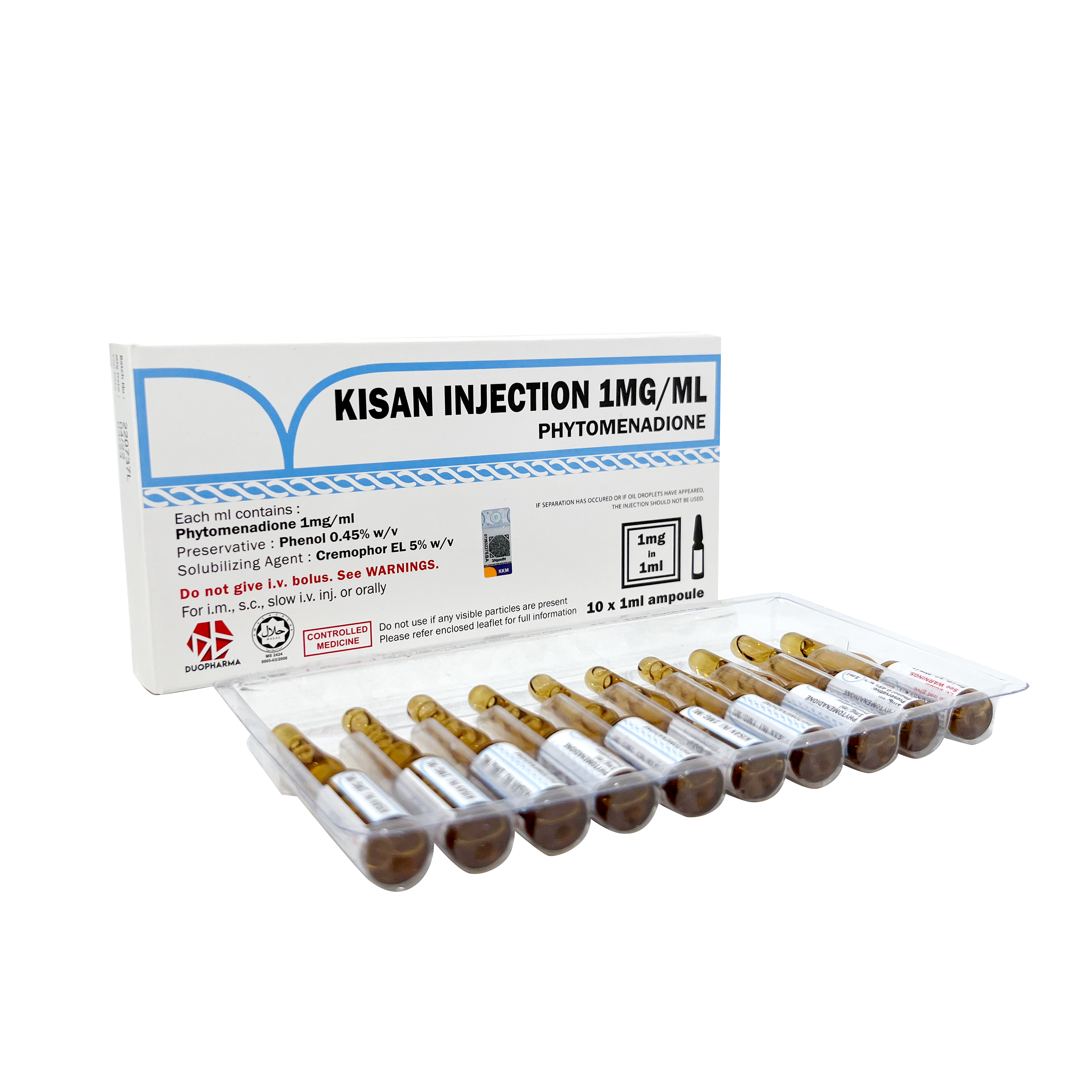 Kisan Inj (Phytomenadione) 1mg/ml