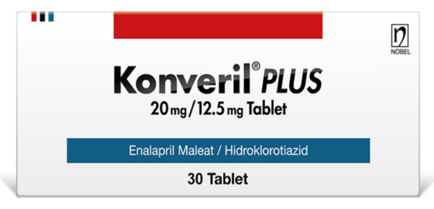 Konveril Plus (Enalapril, HCTZ) 20 mg/12.5 mg Tablet