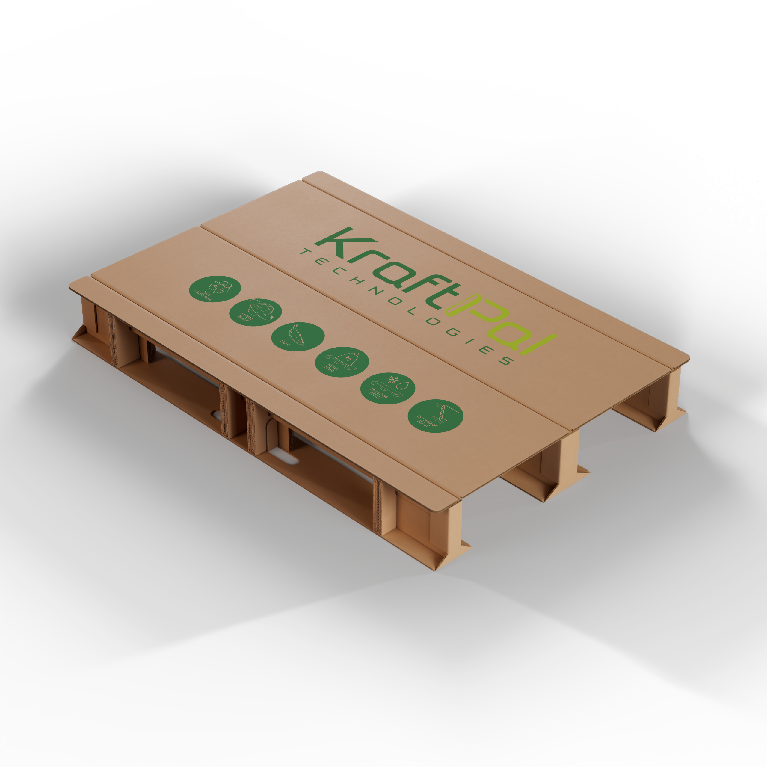 KRAFTPAL EUR1 corrugated pallet 1