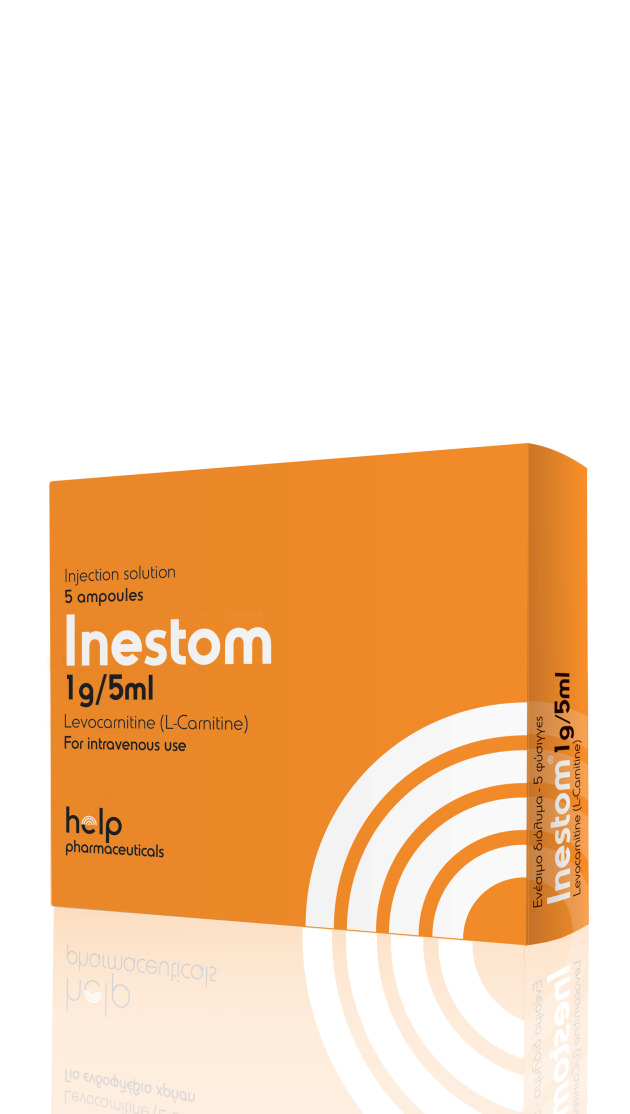 L-carnitine (Inestom) Solution for injection 1 g/5 ml