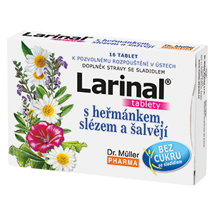 Larinal® Tablets with Chamomile, Mallow and Sage,16tbl.