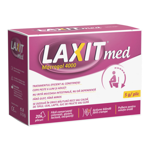 LAXIT MED 5 & 10 grams, sachets (Macrogol 4000)