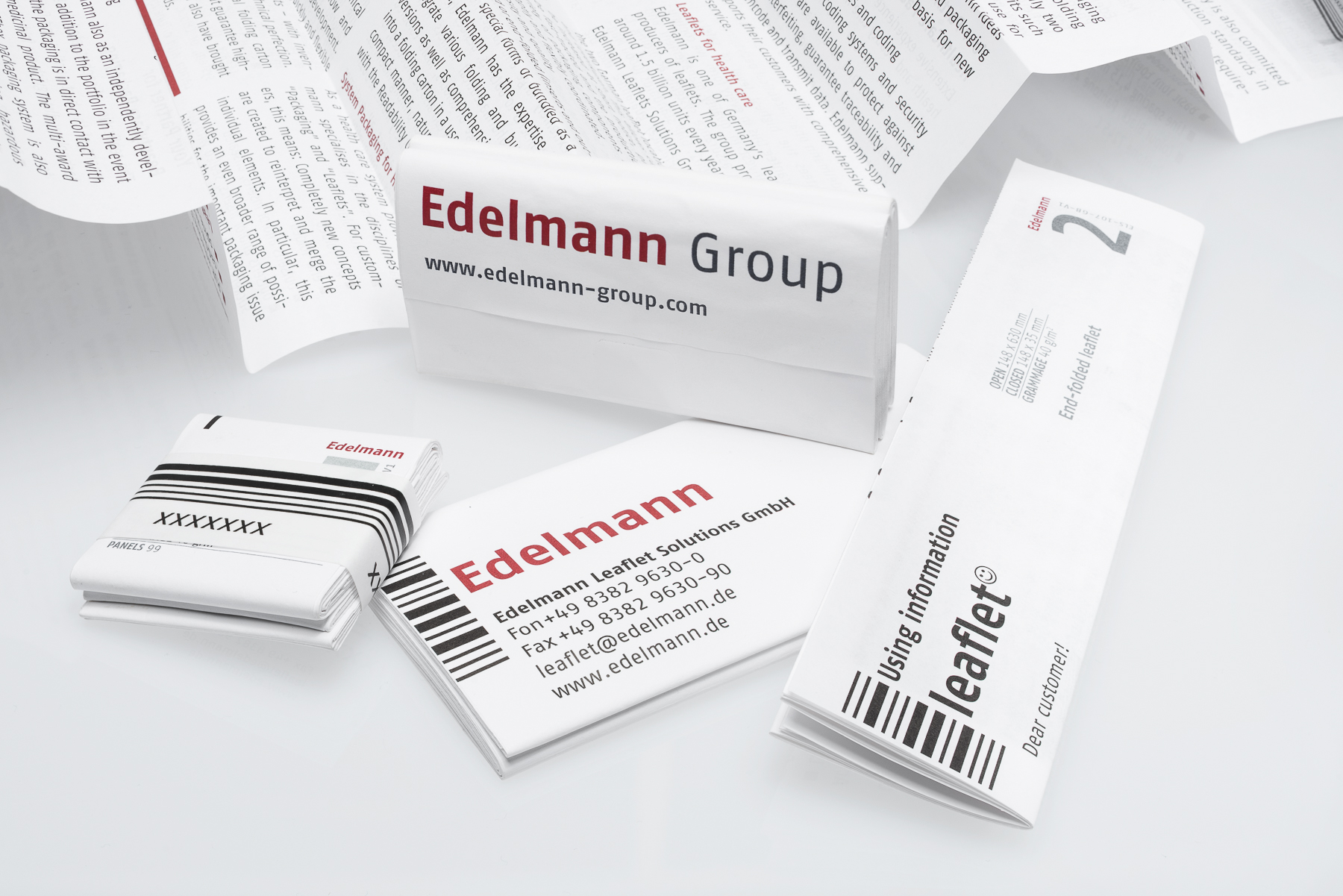 Leaflets for health care markets