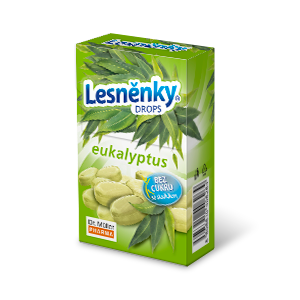 Lesněnky® Eucalyptus, Sugar free Drops with Sweetener 38g