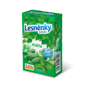 Lesněnky® Mint, Sugar free Drops with Sweetener 38g
