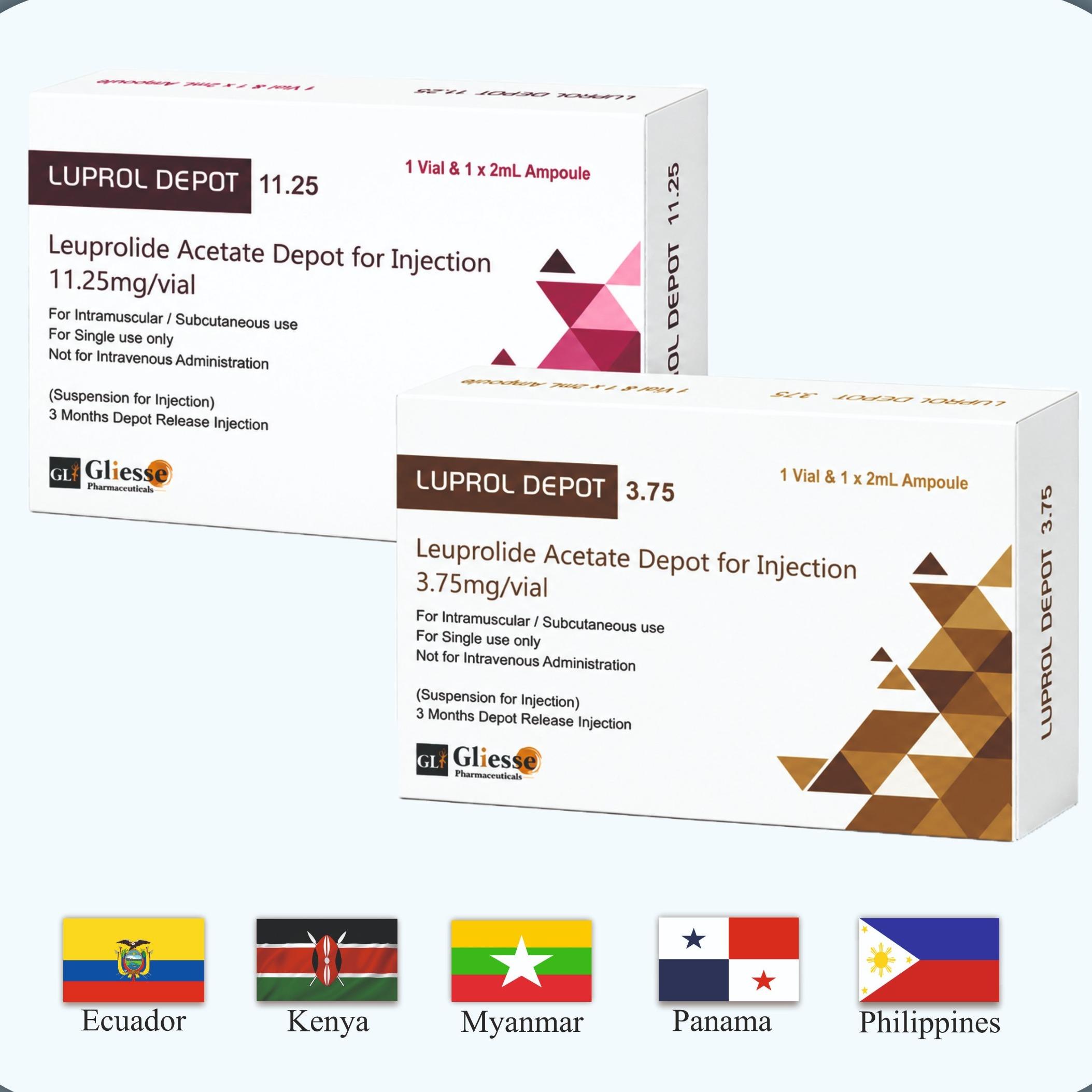 Leuprolide acetate depot for injection 11.25mg/ vial ,3.75mg/ vial , 22.50mg/ vial