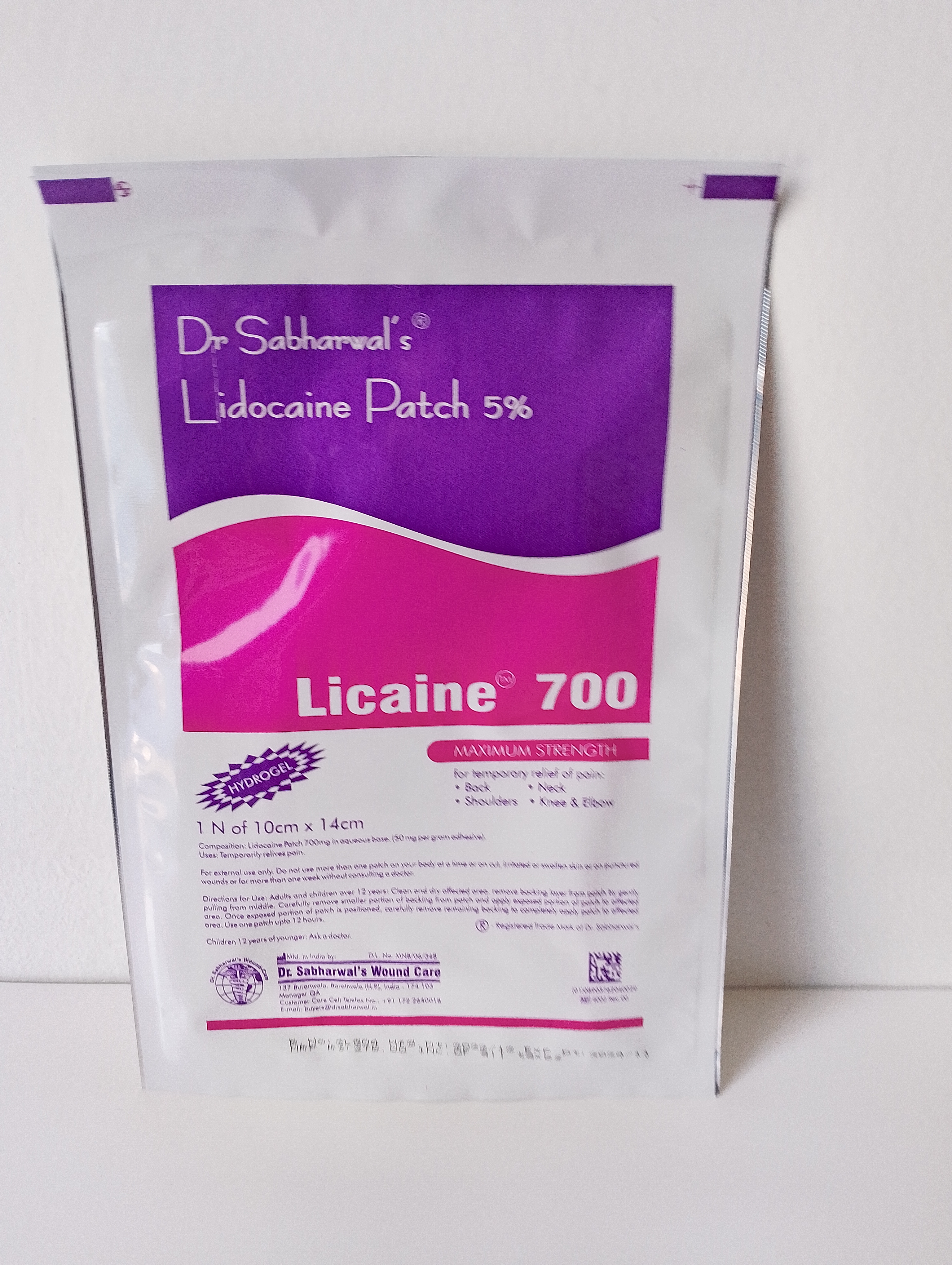 Lidocaine 5% Patch 2