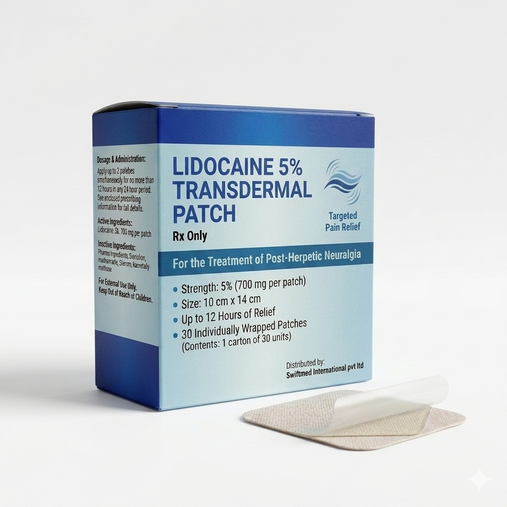 Lidocaine 5% transdermal patch