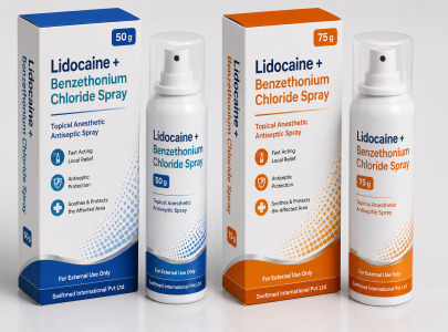Lidocaine + Benzethonium Chloride Spray 50g/75g