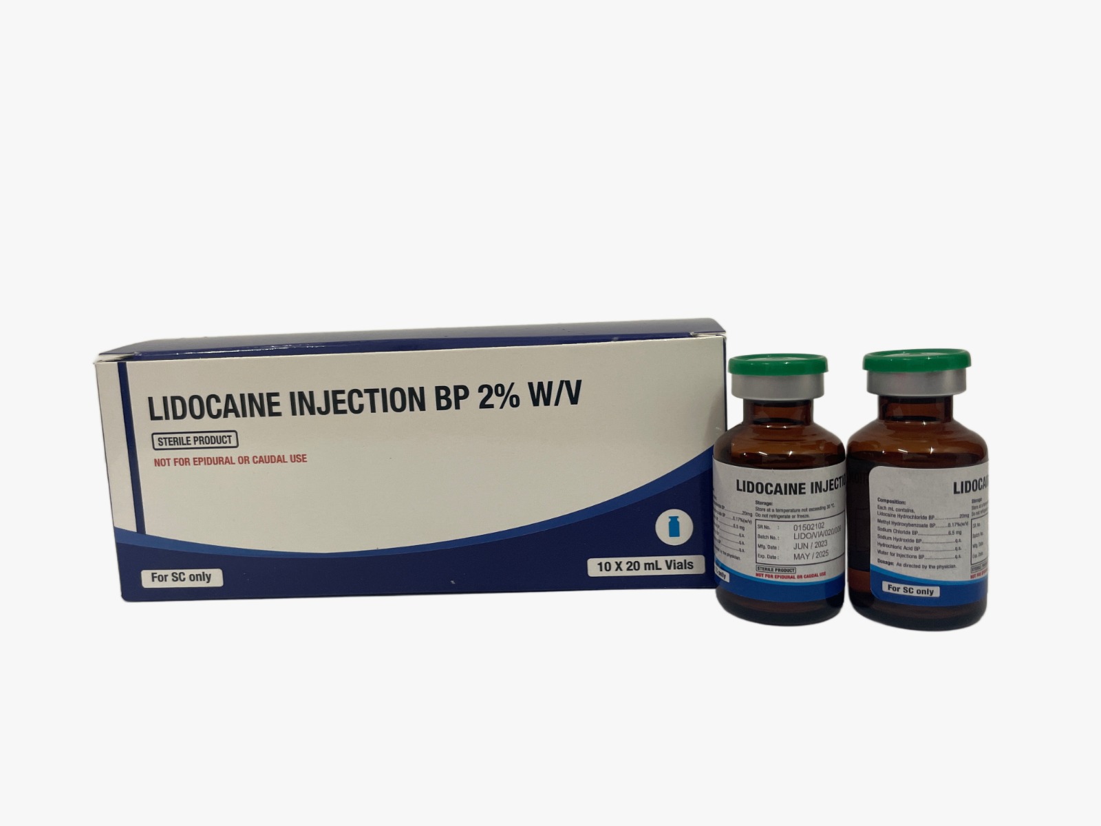 Lidocaine Injection BP 2% w/v (20ml)