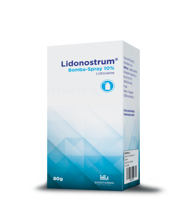 Lidonostrum Bomba-Spray 10%  (Lidocaine, cutaneous spray solution, 100 mg/ml)