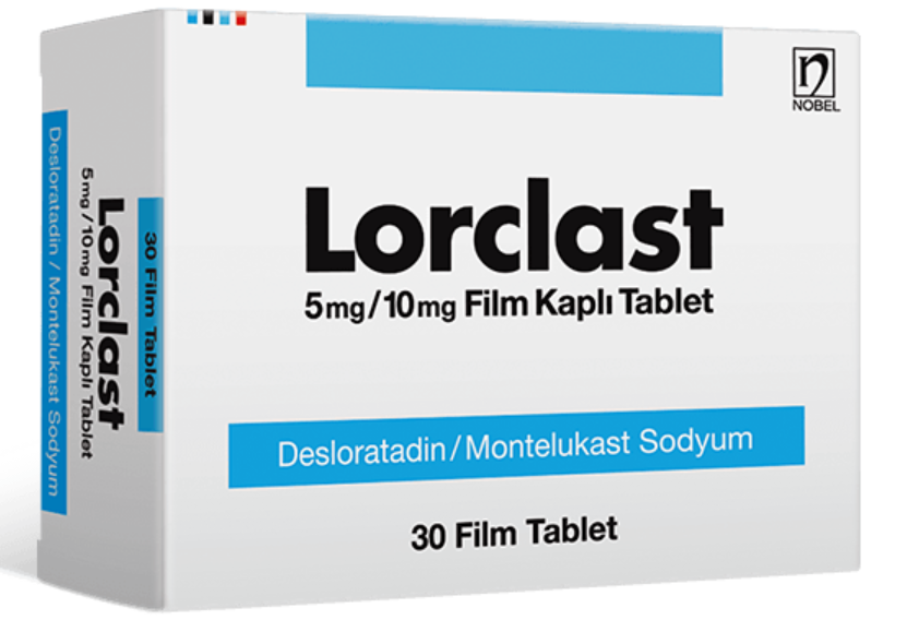 Lorclast (Desloratadine, Montelukast) 5 mg/10 mg Film Coated Tablet