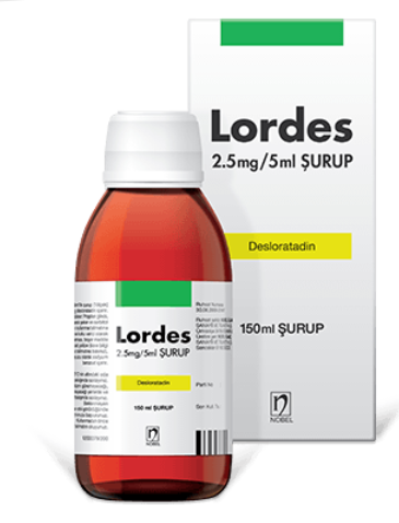 Lordes (Desloratadine) 2.5 mg/5 mL Syrup 1