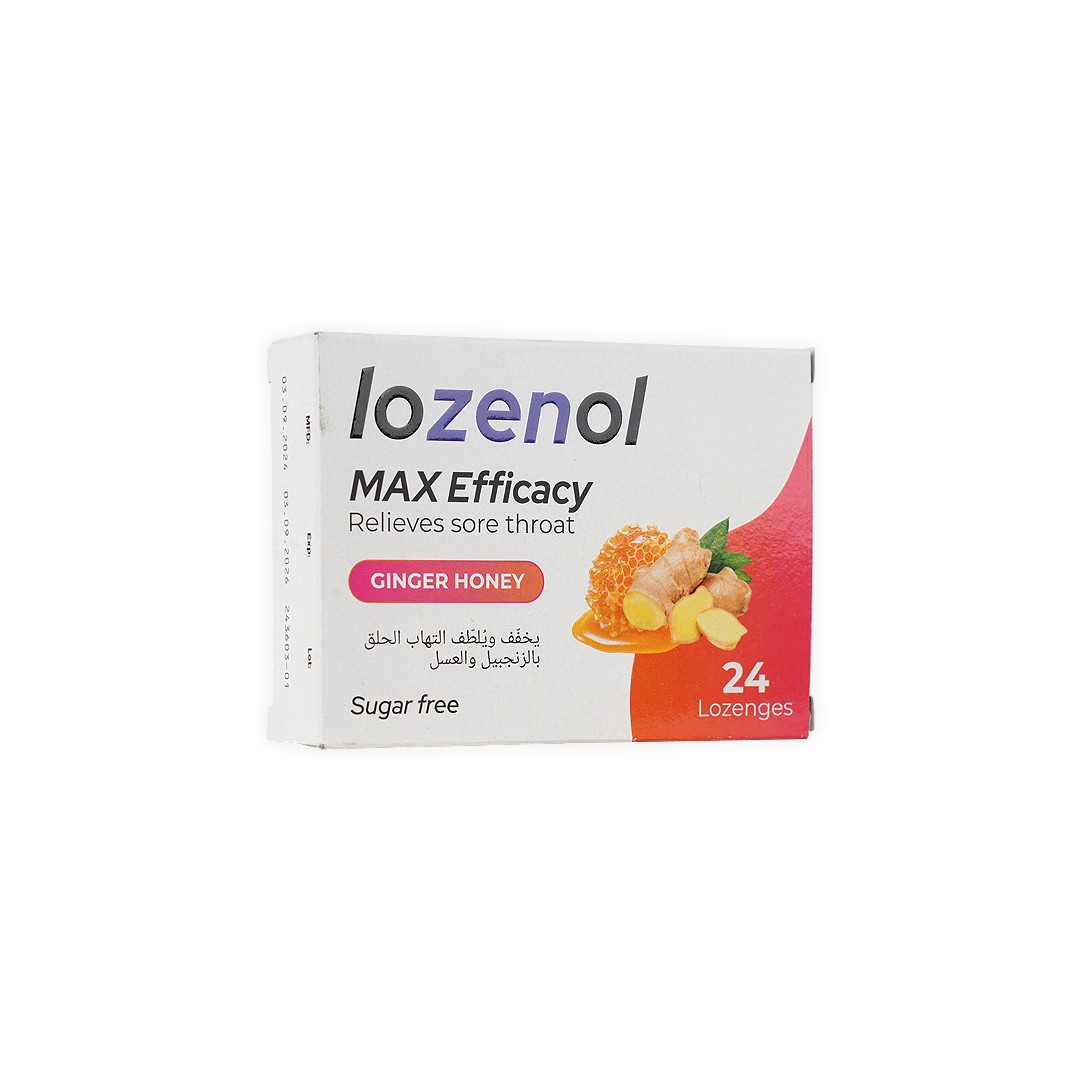Lozenol Max Efficacy Sugar Free 24 Lozenges-Ginger Honey 3