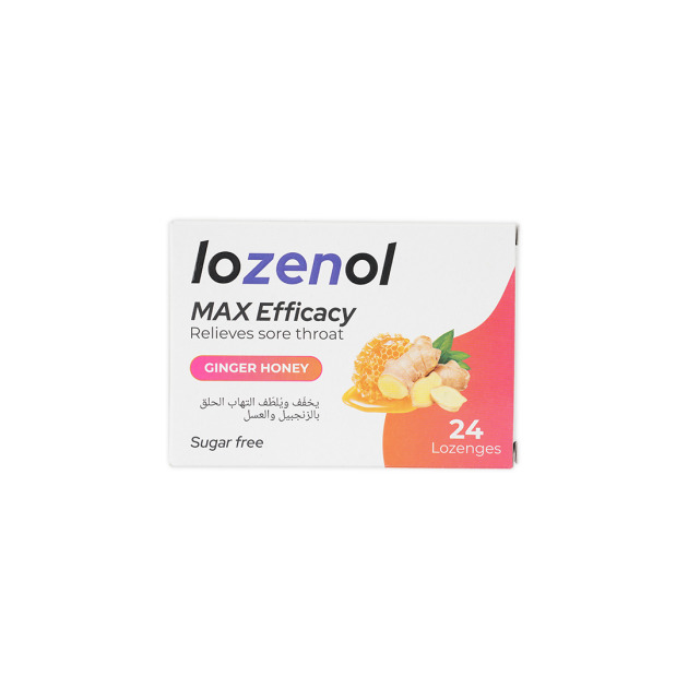 Lozenol Max Efficacy Sugar Free 24 Lozenges-Ginger Honey