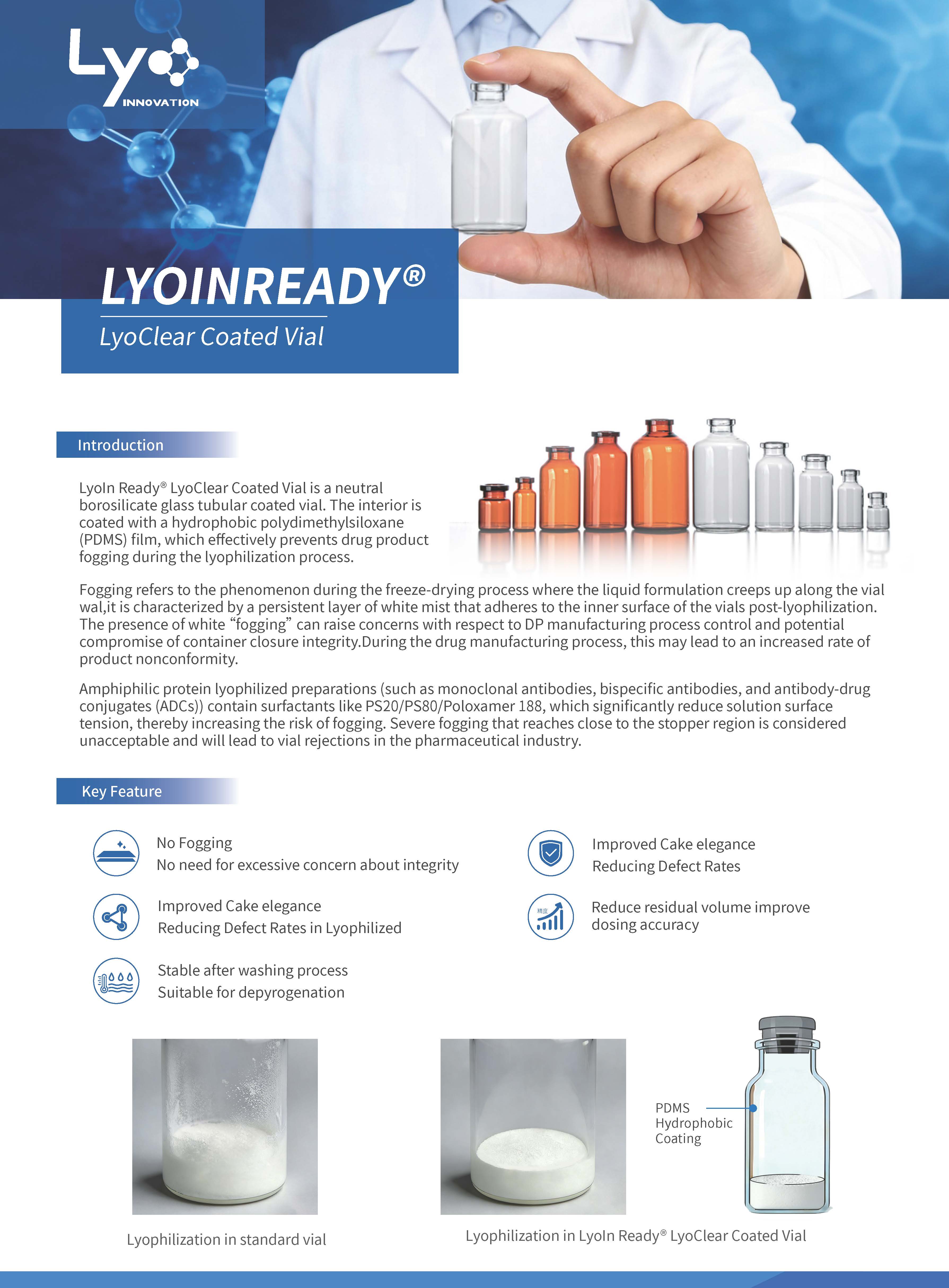 LYOINREADY® LyoClear Coated Vial 2