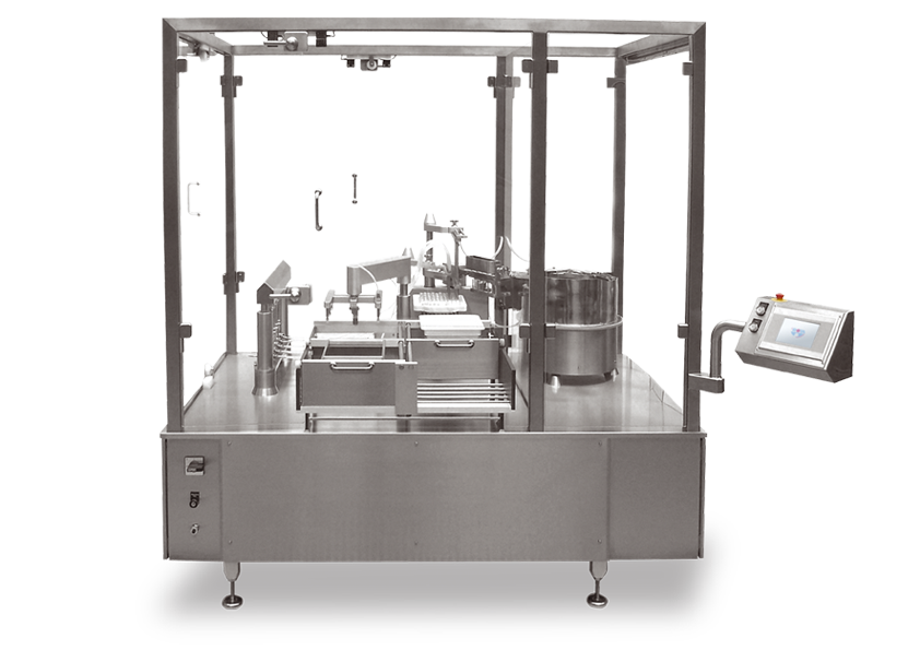 Machines for nested containers processing