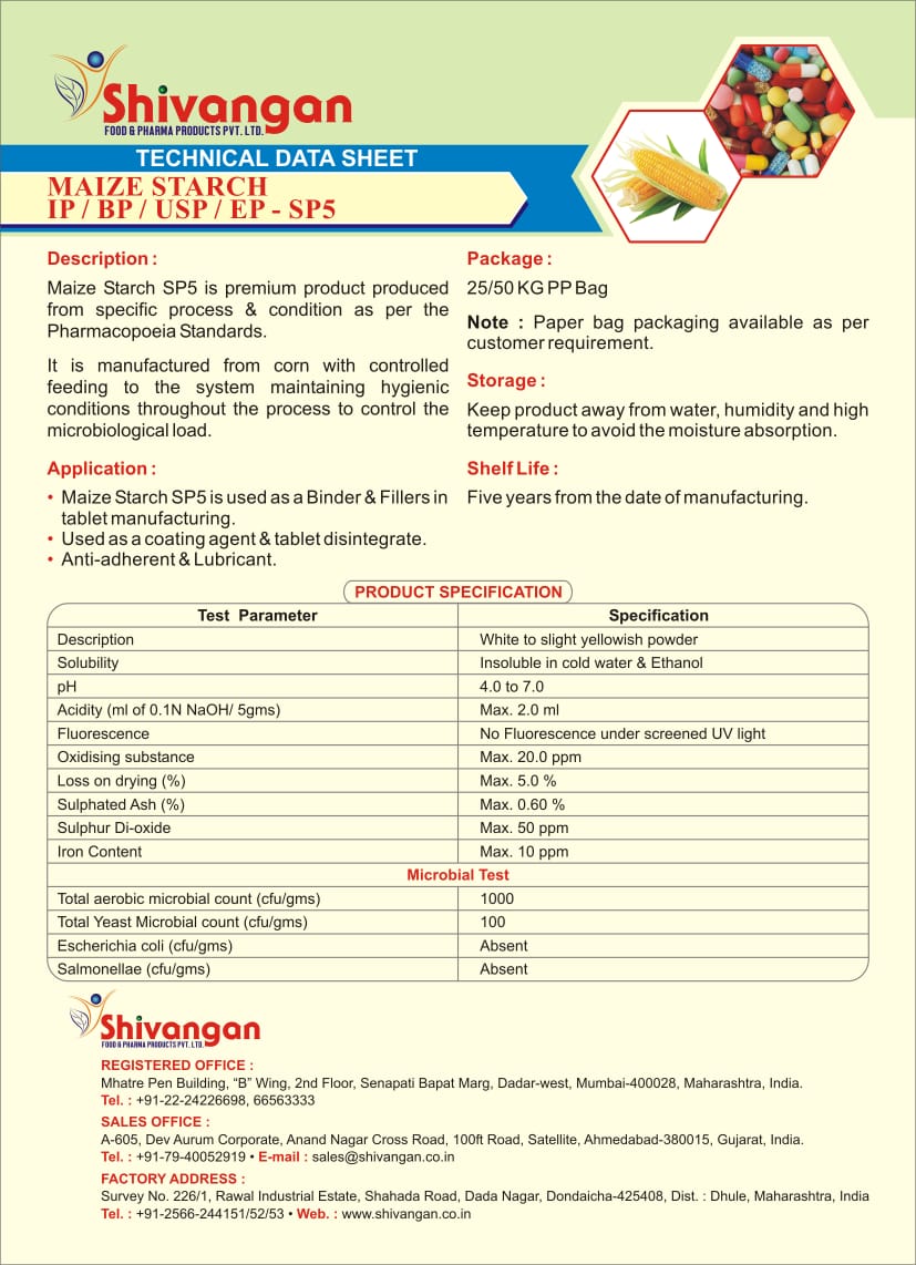 MAIZE STARCH SP5