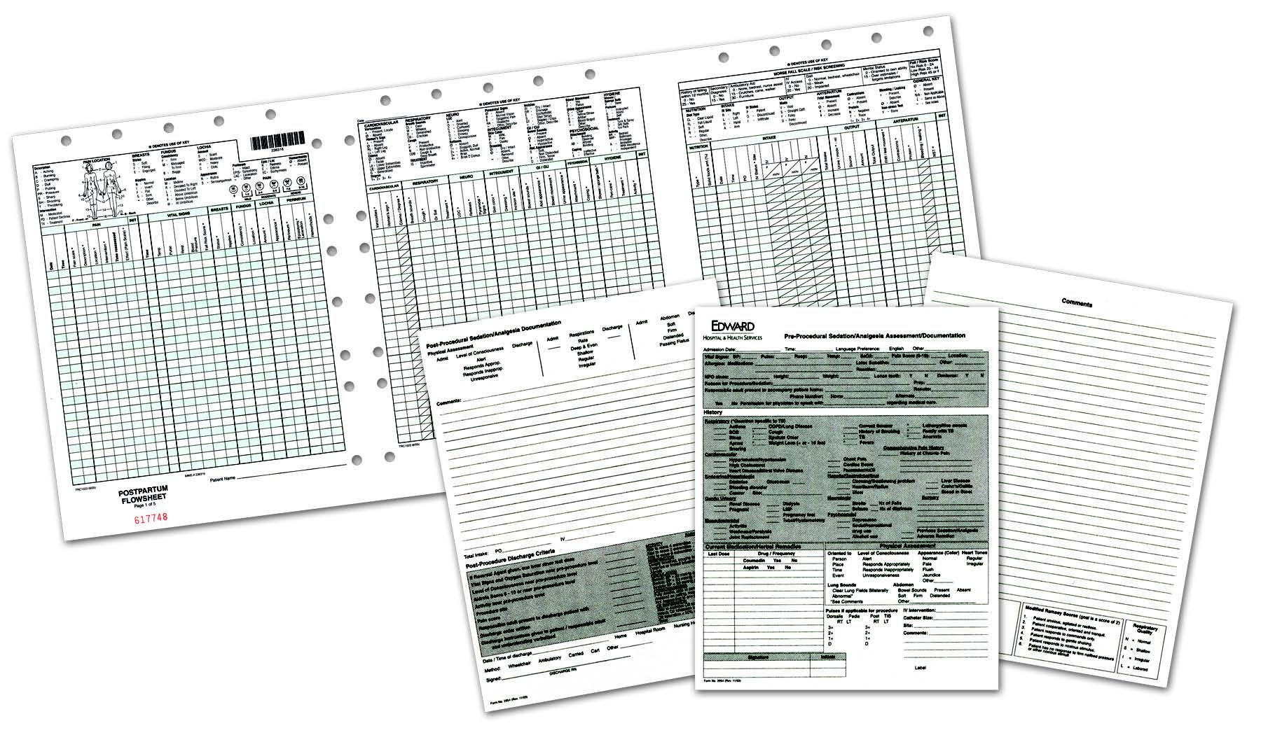 Medical flow sheets