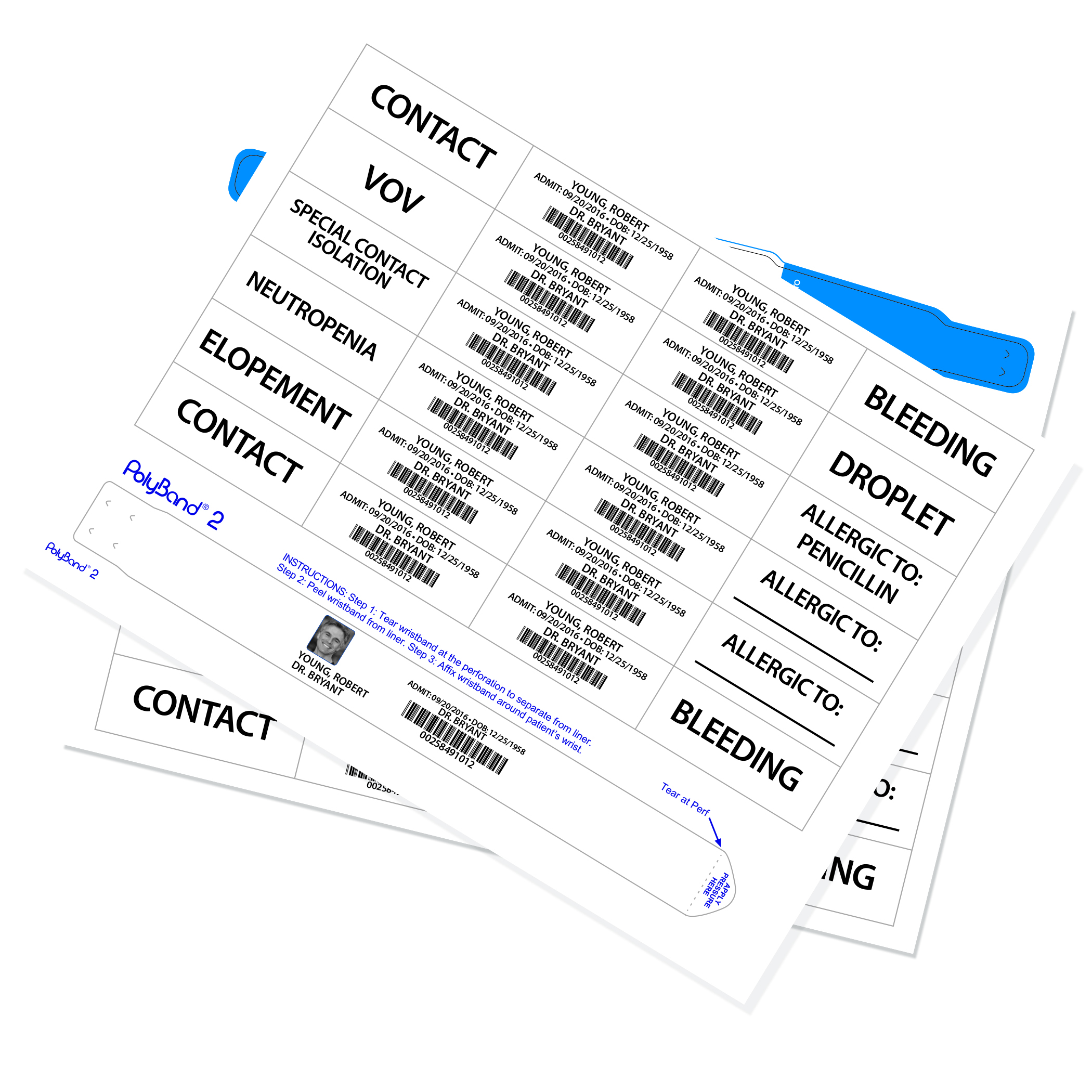 Medical i.d. Wristbands