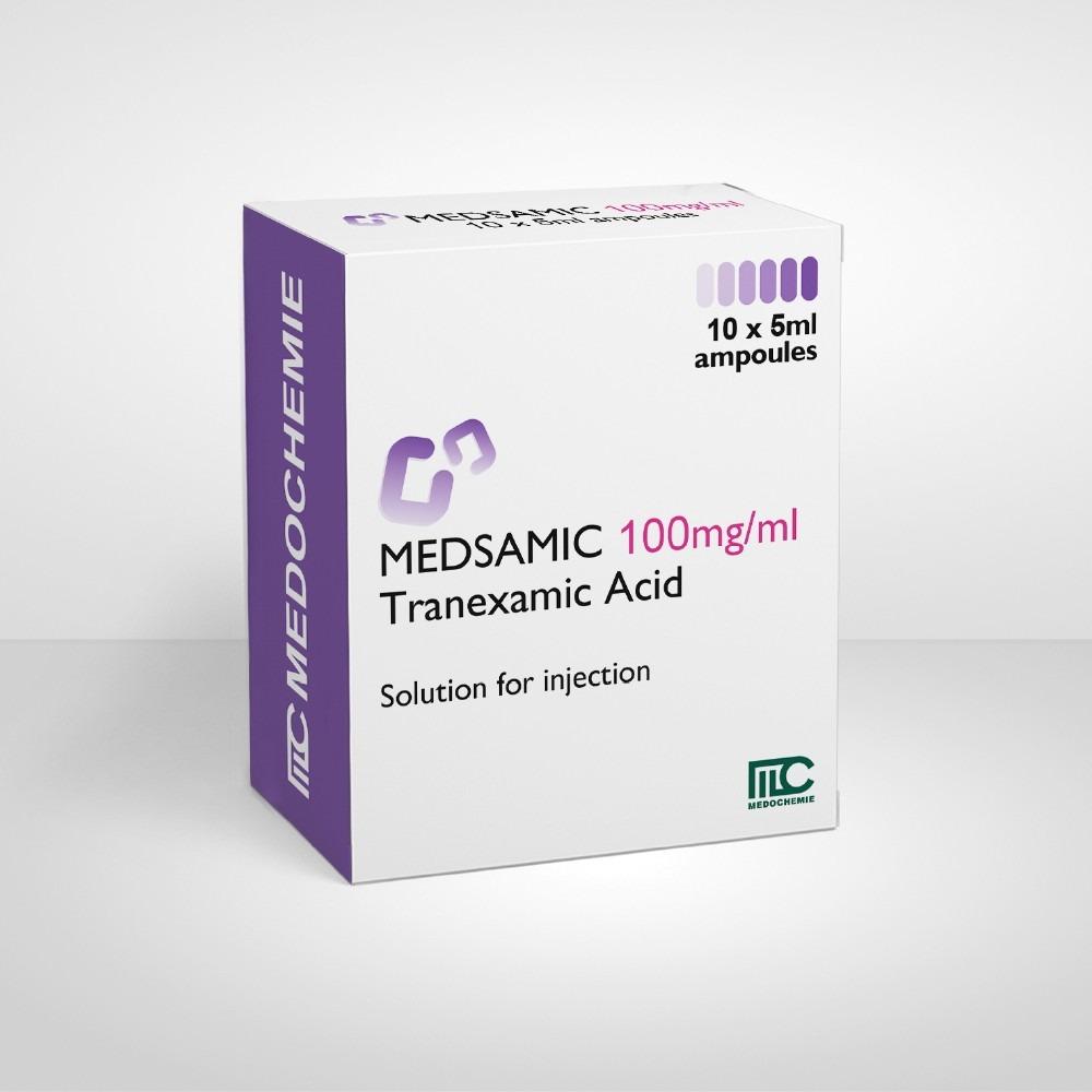 MEDSAMIC (Tranexamic acid 250mg/5ml, 500mg/5ml, 1000mg/10ml)