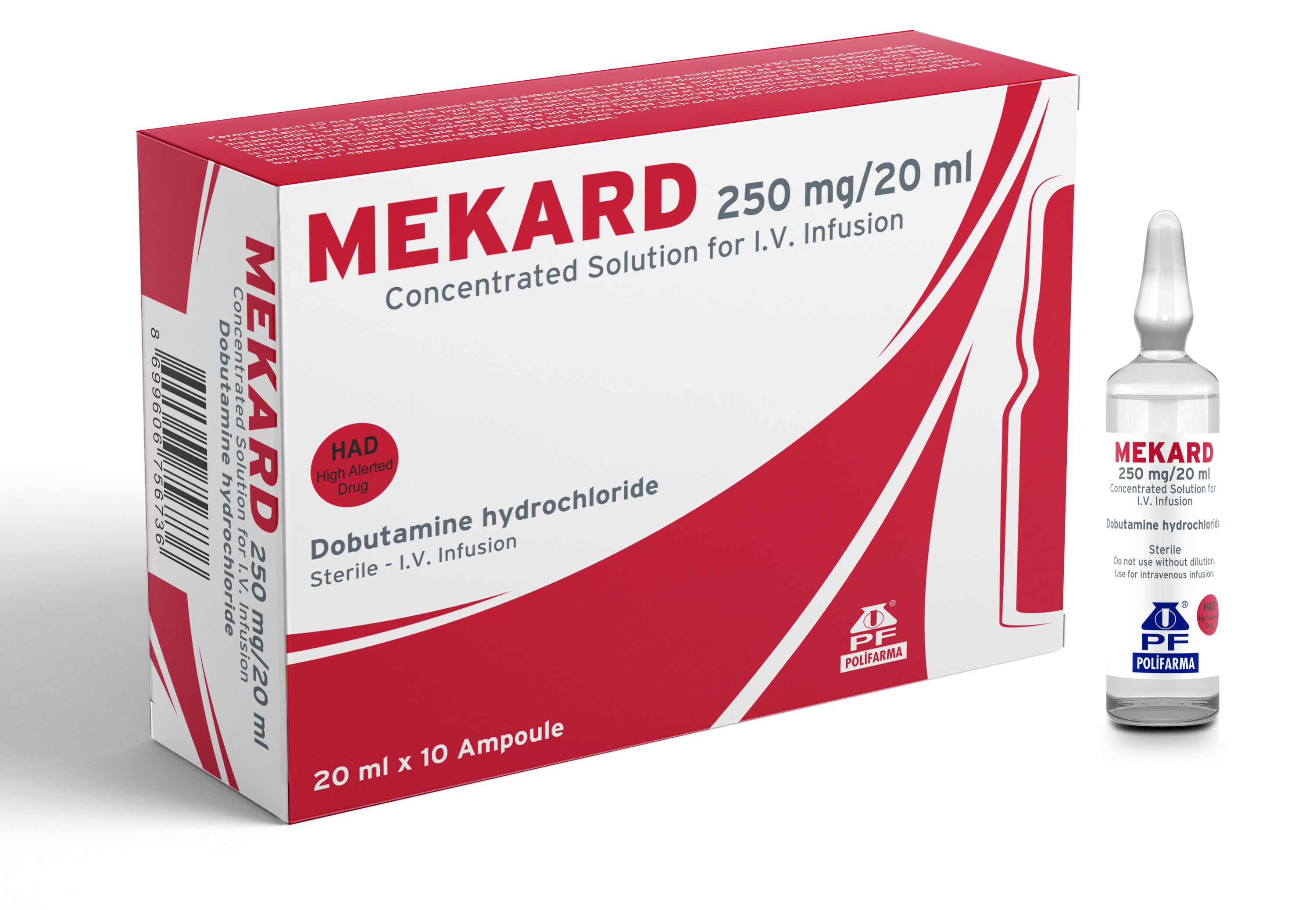 MEKARD 250 MG/20 ML CONCENTRATED SOLUTION FOR I.V. INFUSION