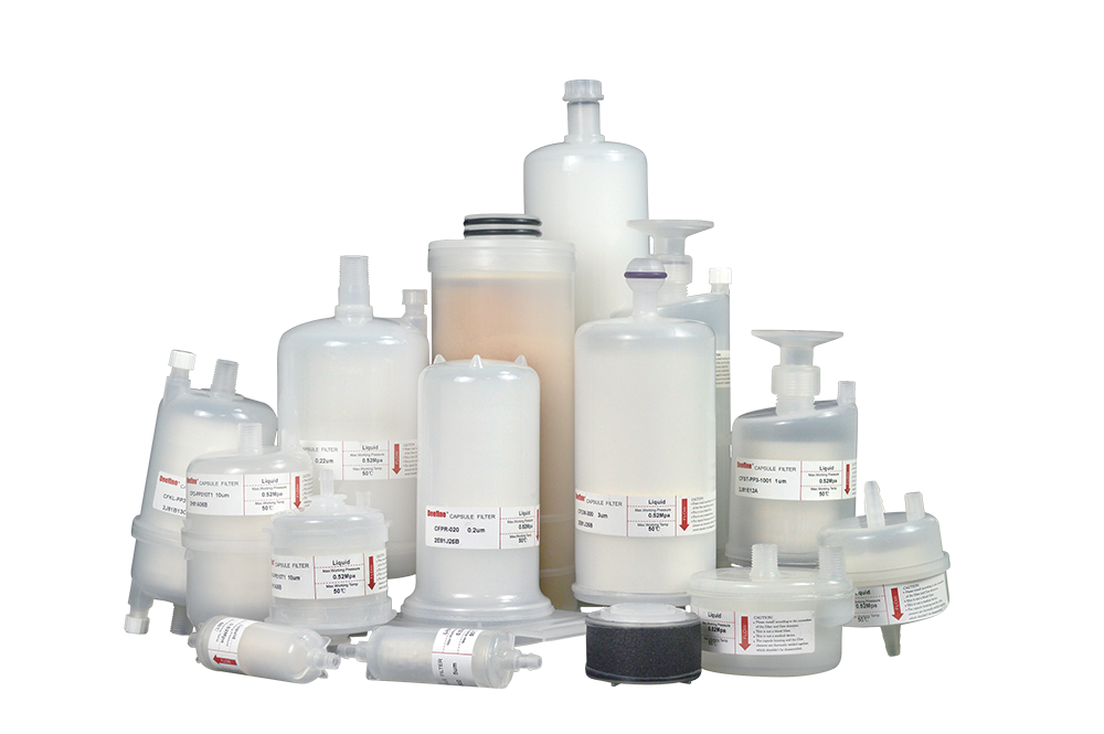 Membrane pleated  cartridges; Capsule filters; Stainless Steel Filter Housings 1