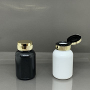 Metallized Flip top cap for Premium Product Packaging