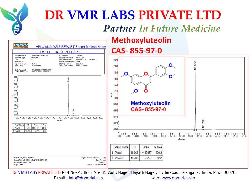 Methoxyluteolin-FLAVONOIDS-NEUTRACETICALS INGREDIANTS 3