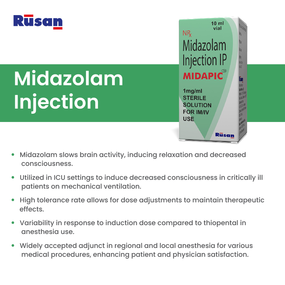 Midapic - Midazolam Injection IP 10ml 2