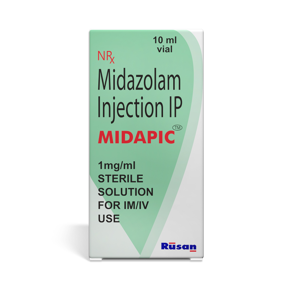 Midapic - Midazolam Injection IP 10ml 1