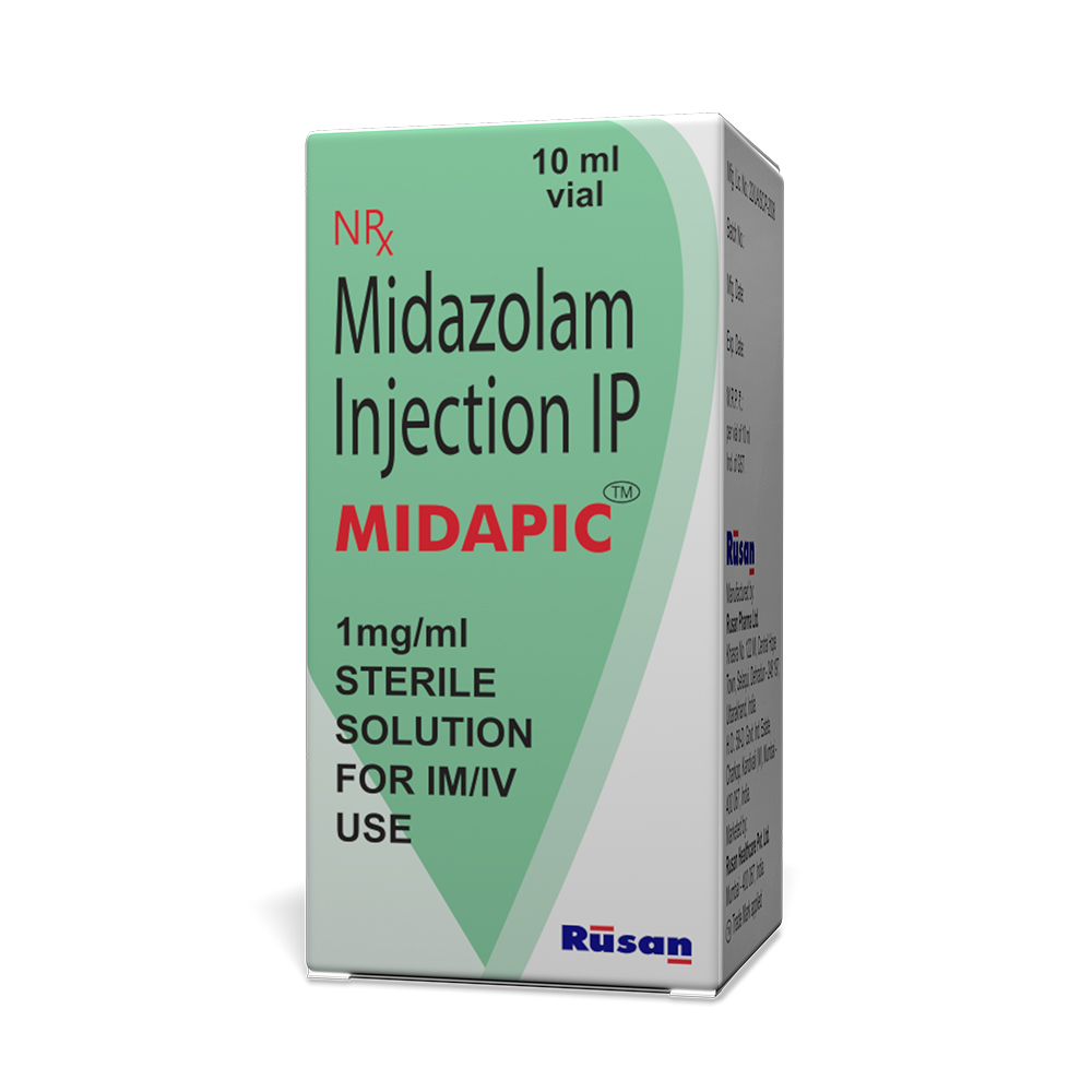 Midapic - Midazolam Injection IP 10ml 3
