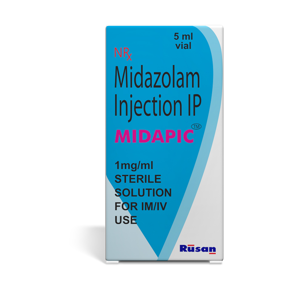 Midapic - Midazolam Injection IP 5ml 1