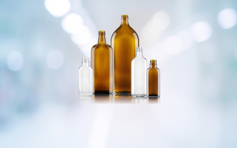 Moulded Glass Meplat & Oval Bottles