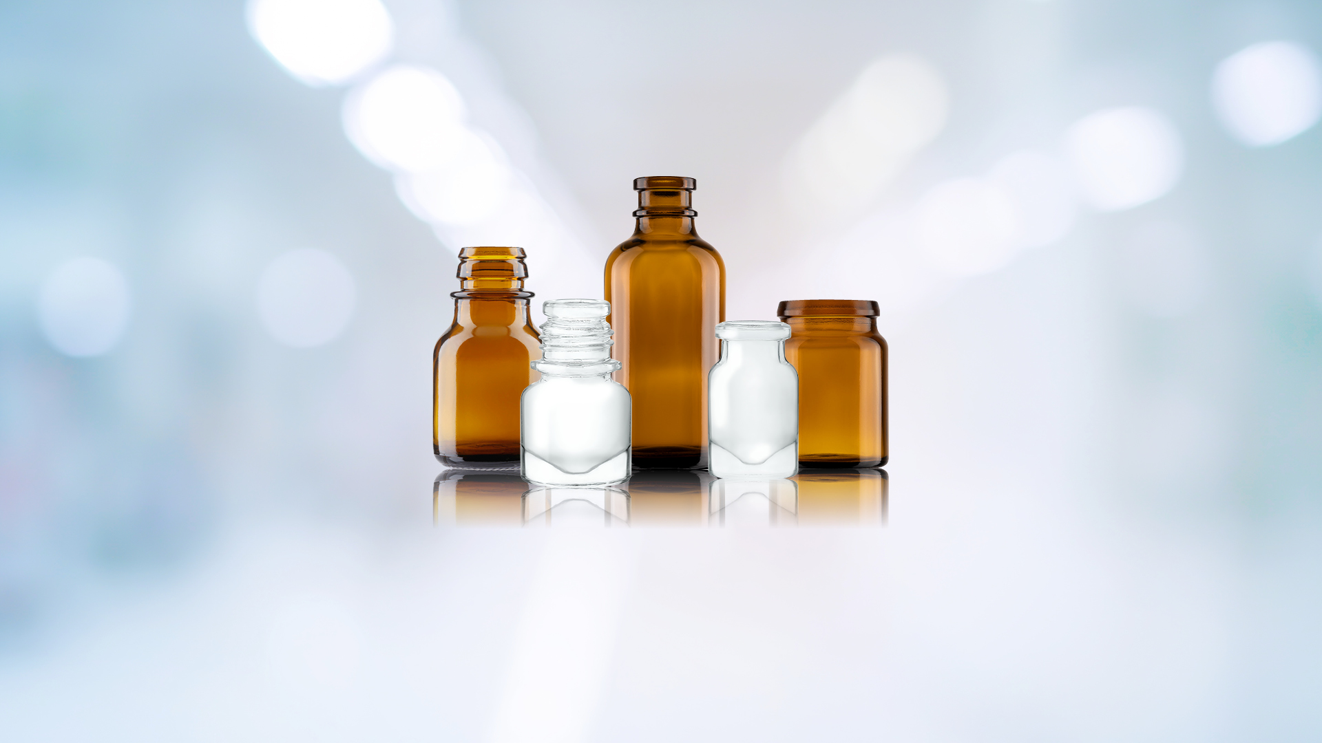 Moulded Glass Ophthalmic & Nasal Bottles