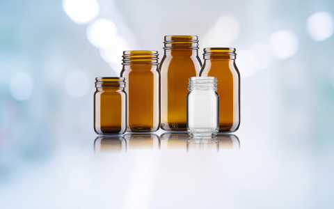 Moulded Glass Wide-Mouth Jars