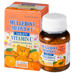 Müller Bears with Vitamin C, Tangerine Flavour, 45 tbl.