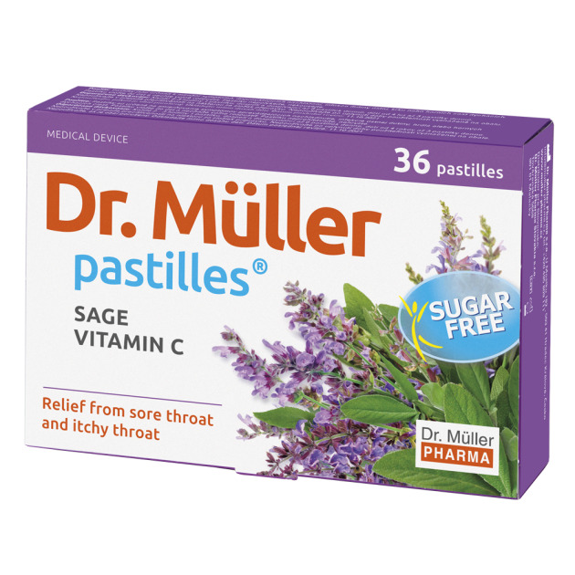Müller Pastilles with Sage and Vit. C sugarfree