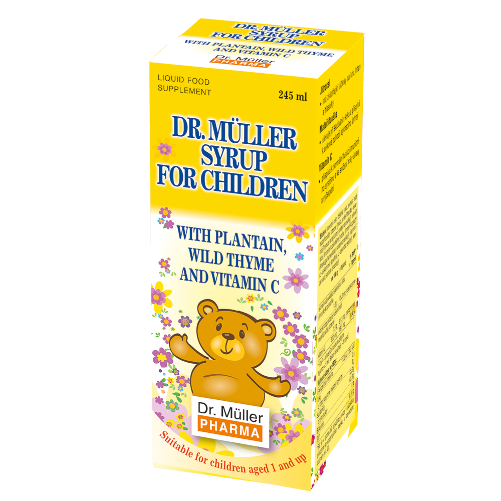 Müller Syrup for Children with Plantain, Wild Thyme and Vitamin C, 245 ml 1