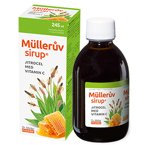 Müller Syrup with Plantain, Honey and Vitamin C, 245 ml