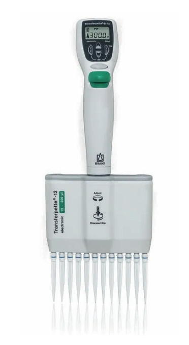 Multi-channel micropipette Transferpette® -12 electronic, DE-M